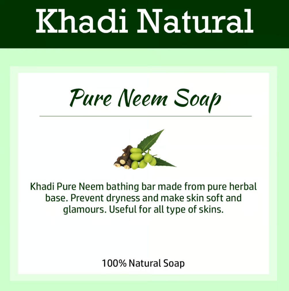 KHADI NATURAL PURE NEEM SOAP 125g