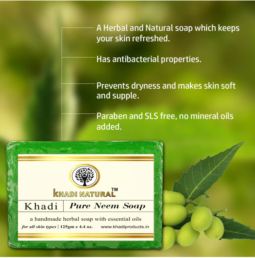 KHADI NATURAL PURE NEEM SOAP 125g